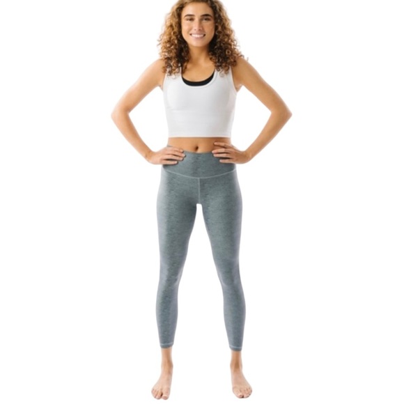 ZYIA Pants - Zyia Light Teal Everglades Supreme High Rise 7/8 Snake Print Tights Leggings 7/8